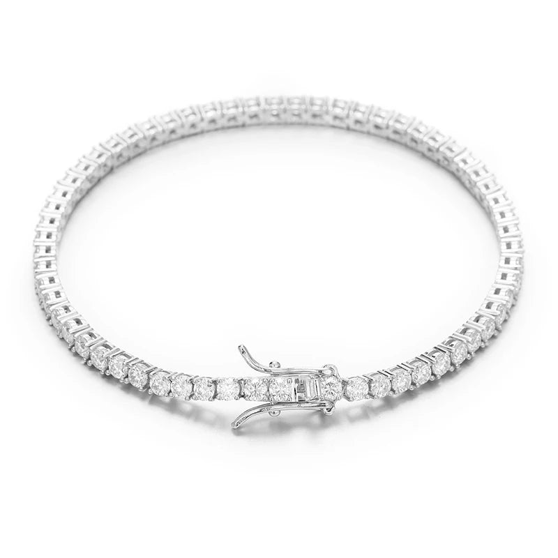 VVS1 D Moissanite Tennis Chain Bracelet