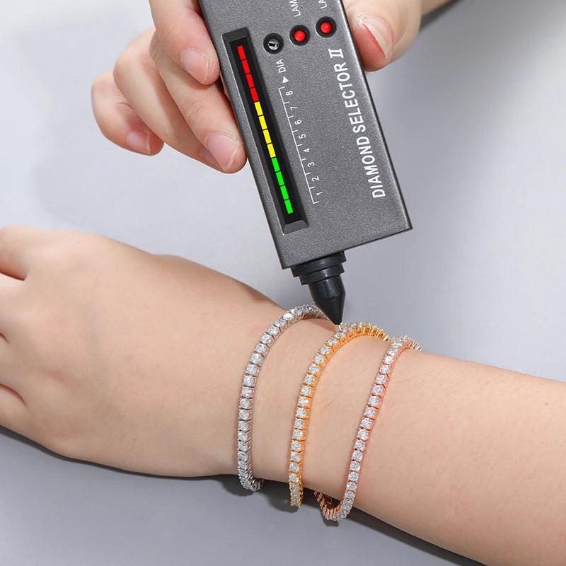 VVS1 D Moissanite Tennis Chain Bracelet