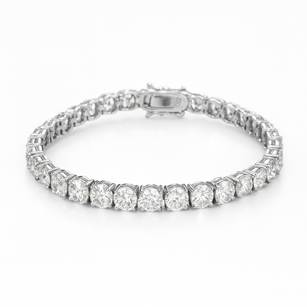 VVS1 Color D Moissanite Tennis Chain Bracelet